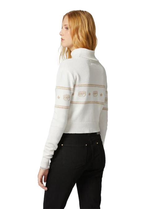 MAGLIONCINO MAXI LOGOMANIA LUREX CHIARA FERRAGNI CHIARA FERRAGNI | Maglie | 73CBFM26 CMA10005